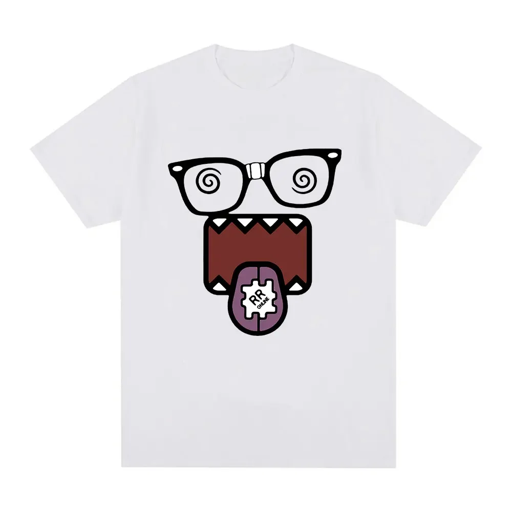 

Domo Kun Funny Meme Clothing Peripheral Pattern Printing Summer Luxury Brand Cotton Men's and Women's T-Shirts Short Sleeves