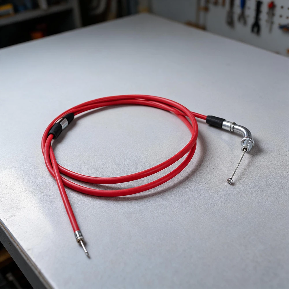 Rubber Steel Sheath Throttle Cable For Carburetor Upgrade Quick Throttle Cable Replacement Lightweight 180g For PWK Carburetor