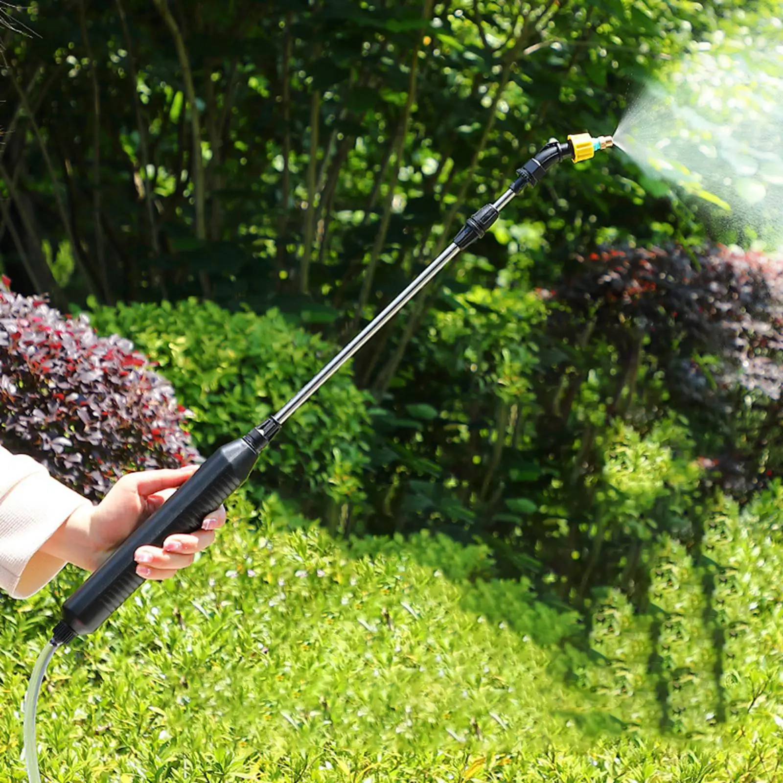 Rechargeable Garden Sprayer with Adjustable Spray Nozzles and Portable Mister for Plant Care