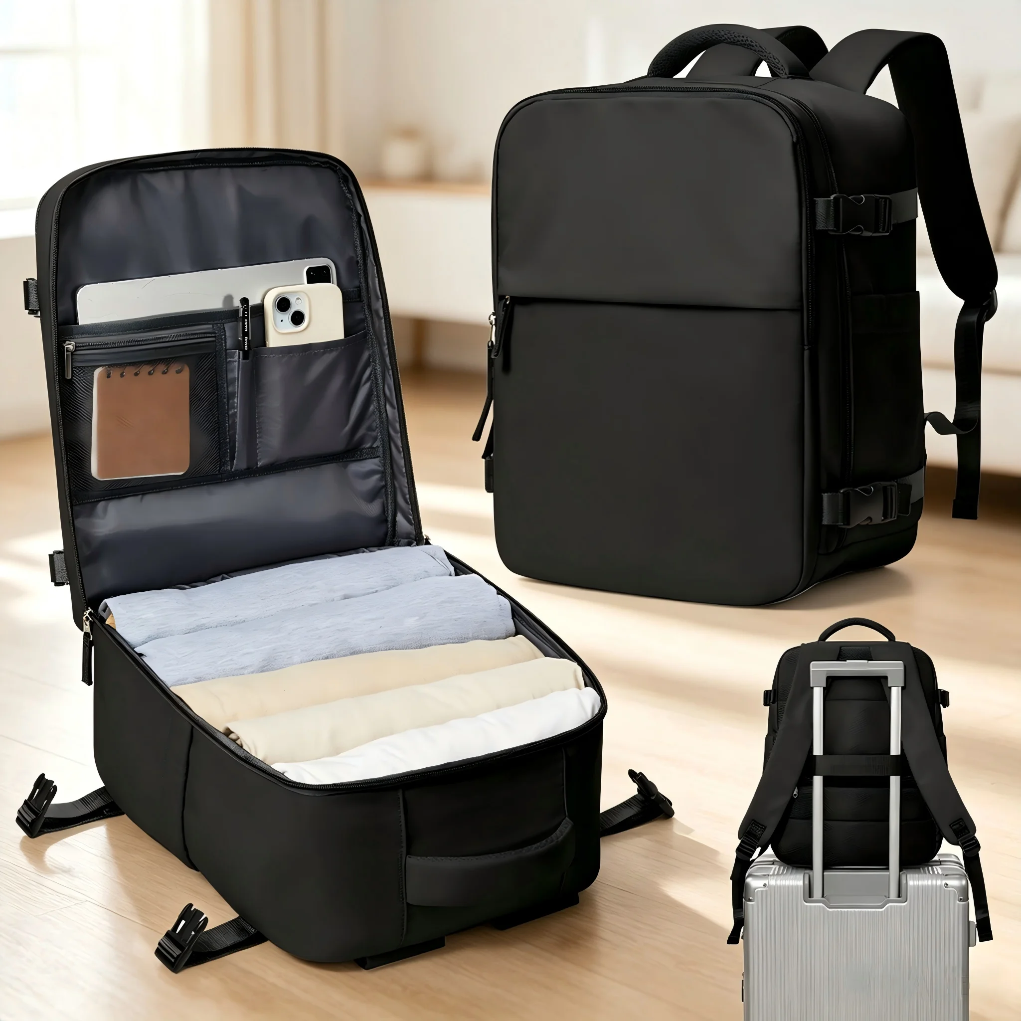 

Men's backpack, Women's Executive Backpack, Large Capacity Travel Backpack mochila para laptop，mochila impermeable，Hand Luggage