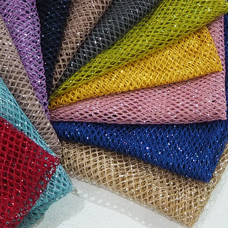 Pre-cut 1 Roll Extra Large Mesh Fabric Roll - Christmas Glitter Extra Wide 59x19.68inch(150x50cm) Sewing Cloth