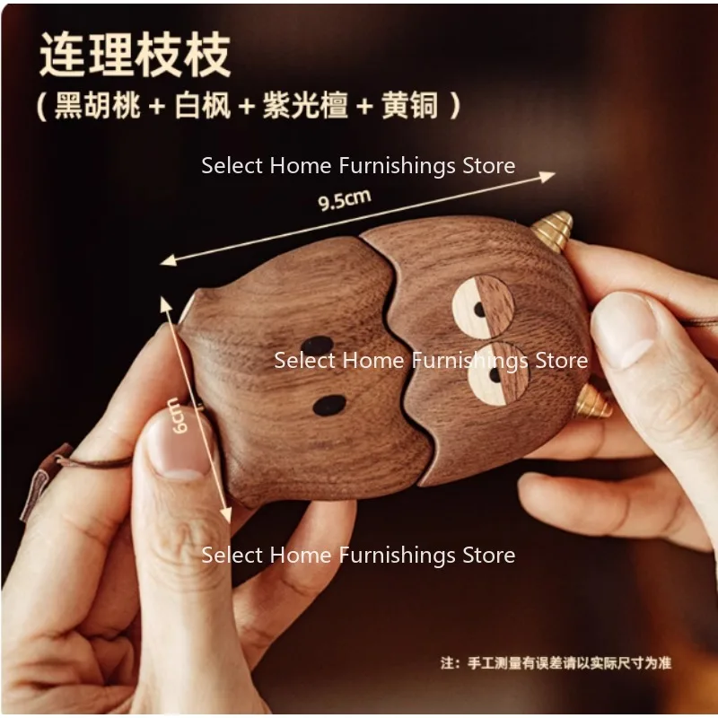 Suitable for Couples Pendants, Gifts, Connected Branches, Wooden Ornaments, Exquisite Car Hanging Accessories