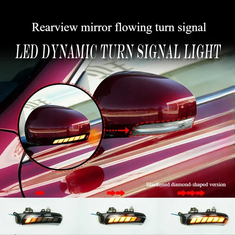 Rearview mirrors yellow light flowing water turn signals For Toyota CAMRY ACV40 WISH REIZ MARK CROWN