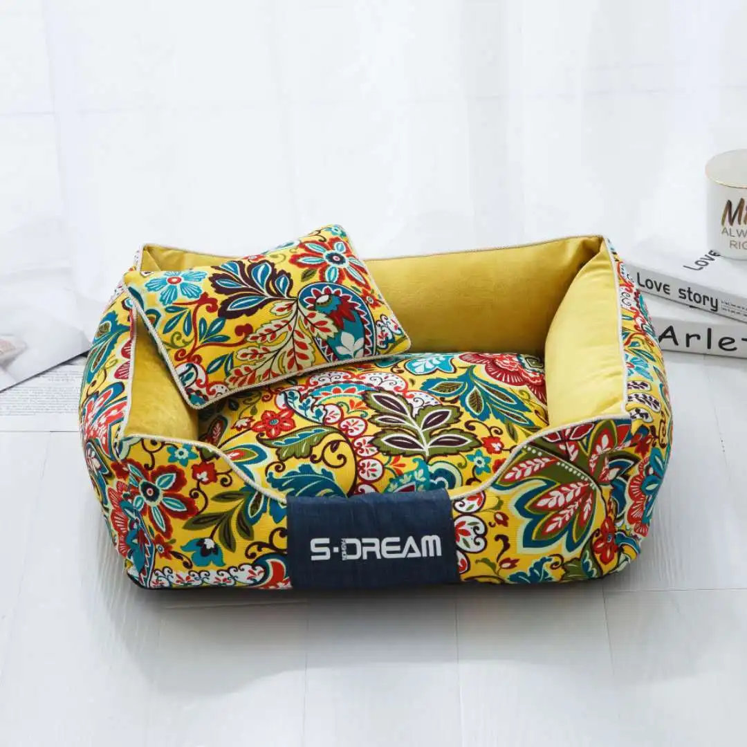 

New Dog Product Custom Royal Luxury Large Small Dog Bed, Hot Selling Originality Washable Dogs Bed Luxury