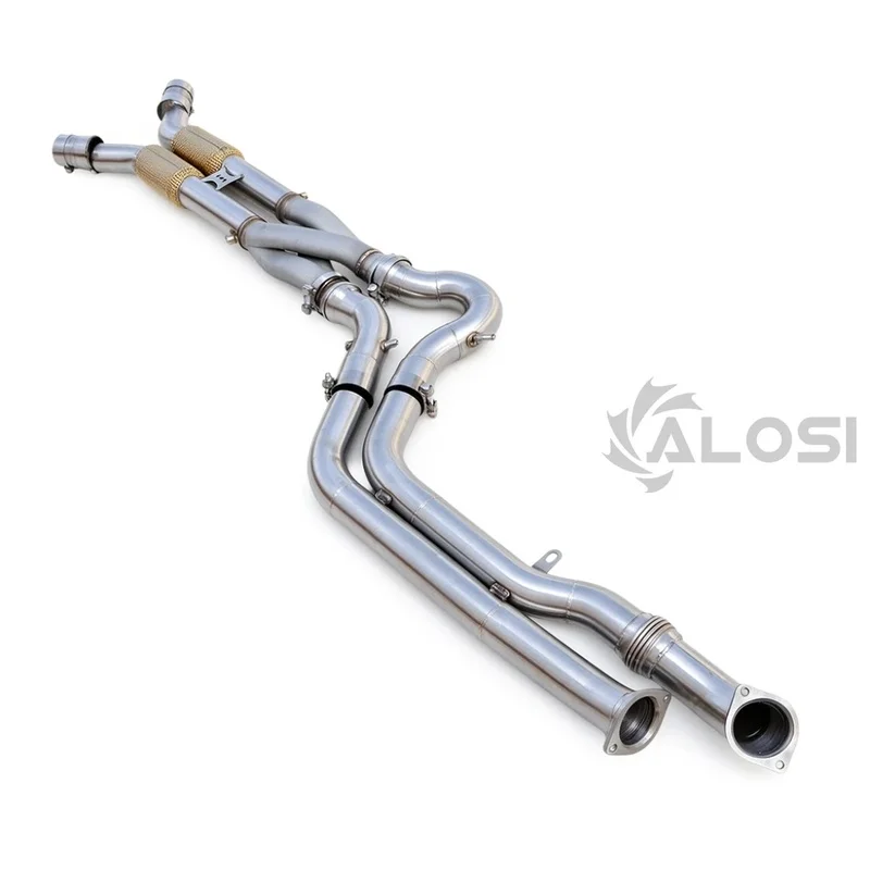 Stainless Steel Z-Tube Exhaust Middle Section for BMW G80 M3 G81 M3 Touring G82 M4 High Performance Z-Pipe Exhaust Mid Pipe