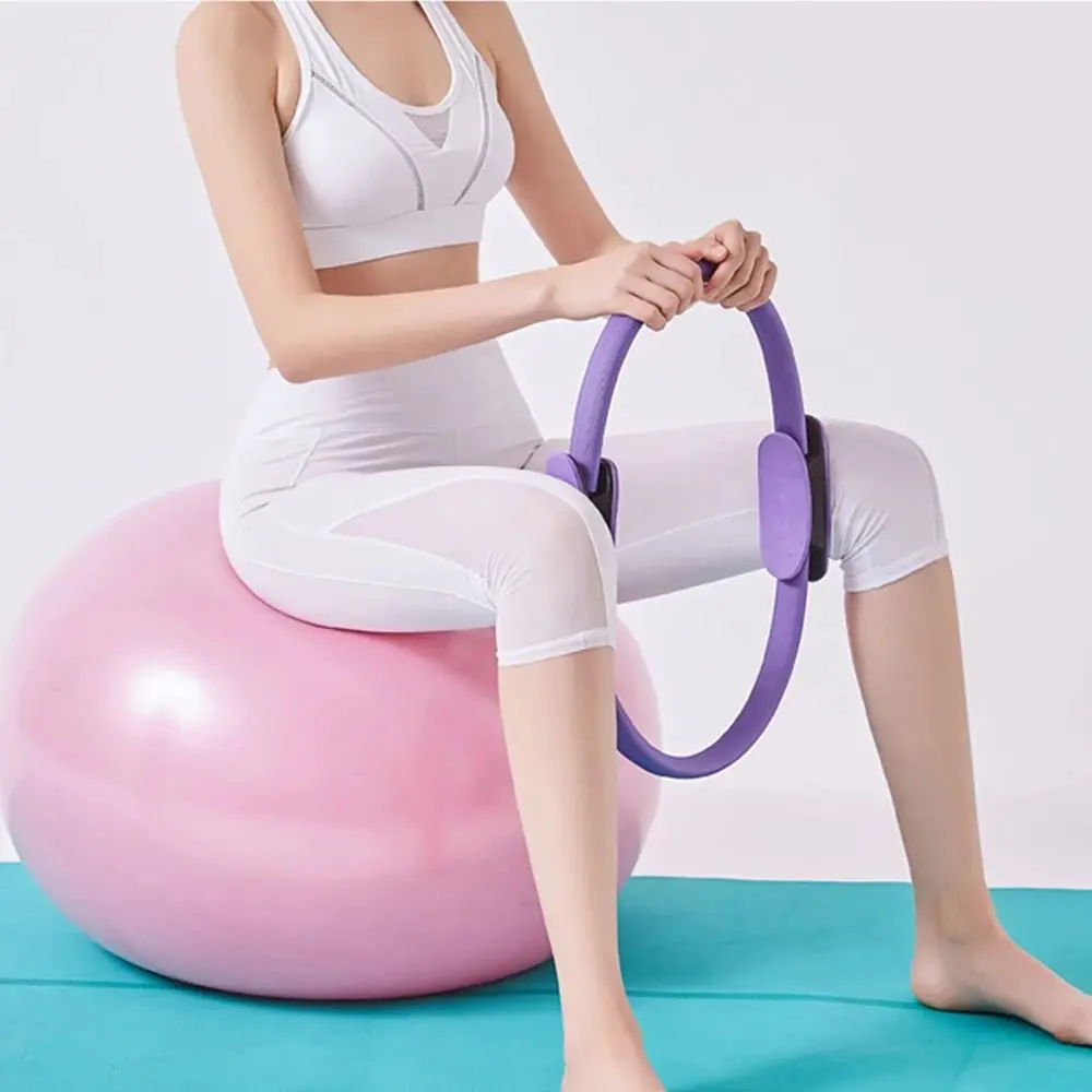 Women 38cm Workout Sports Gym Accessories Home Workout Lose Weight Yoga Circles Fitness Circles Magic Circle Pilates Ring