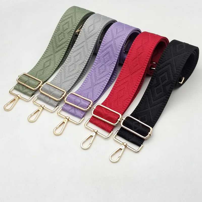 New Adjustable Wide Version Diagonal Strap Bag Accessories Shoulder Crossbody Canvas Widened 5cm Bag Strap Bag Parts Accessories