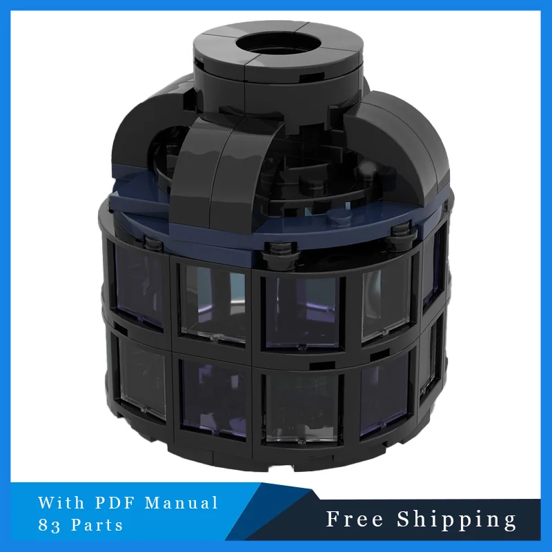 83 Elementy Kreatywny Model MOC Klocki Konstrukcyjne Czarny Mini Wazon Modułowy Edukacyjny Prezent Świąteczny DIY Zestaw do Składania dla Dzieci Zabawki