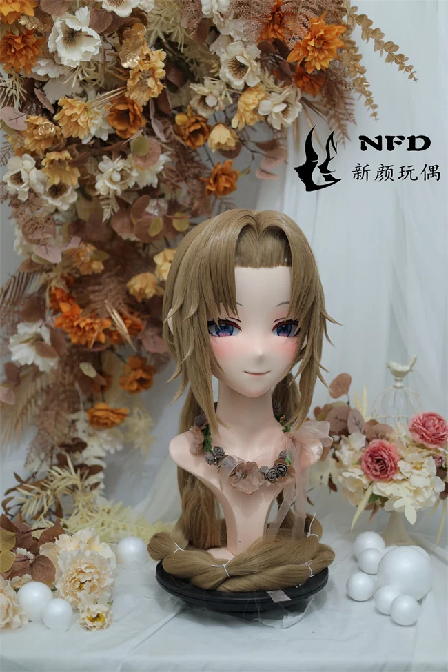 (NFD42-21) تخصيص كامل الرأس مع قفل كروسدريس دمية أنثى/فتاة انمي ياباني شخصية كرتونية كيغ تأثيري قناع كيجورومي