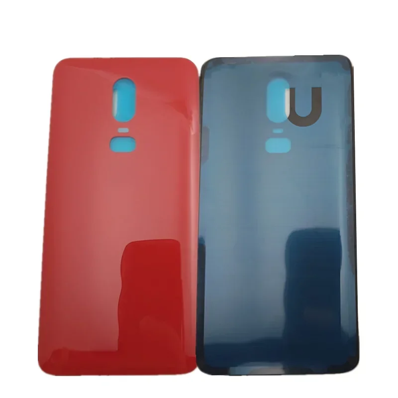 Back Battery Housing Battery Back Cover for OnePlus 6 6T 3D Glass Panel Rear Door Battery Housing Case 1+6 6T with Adhesive