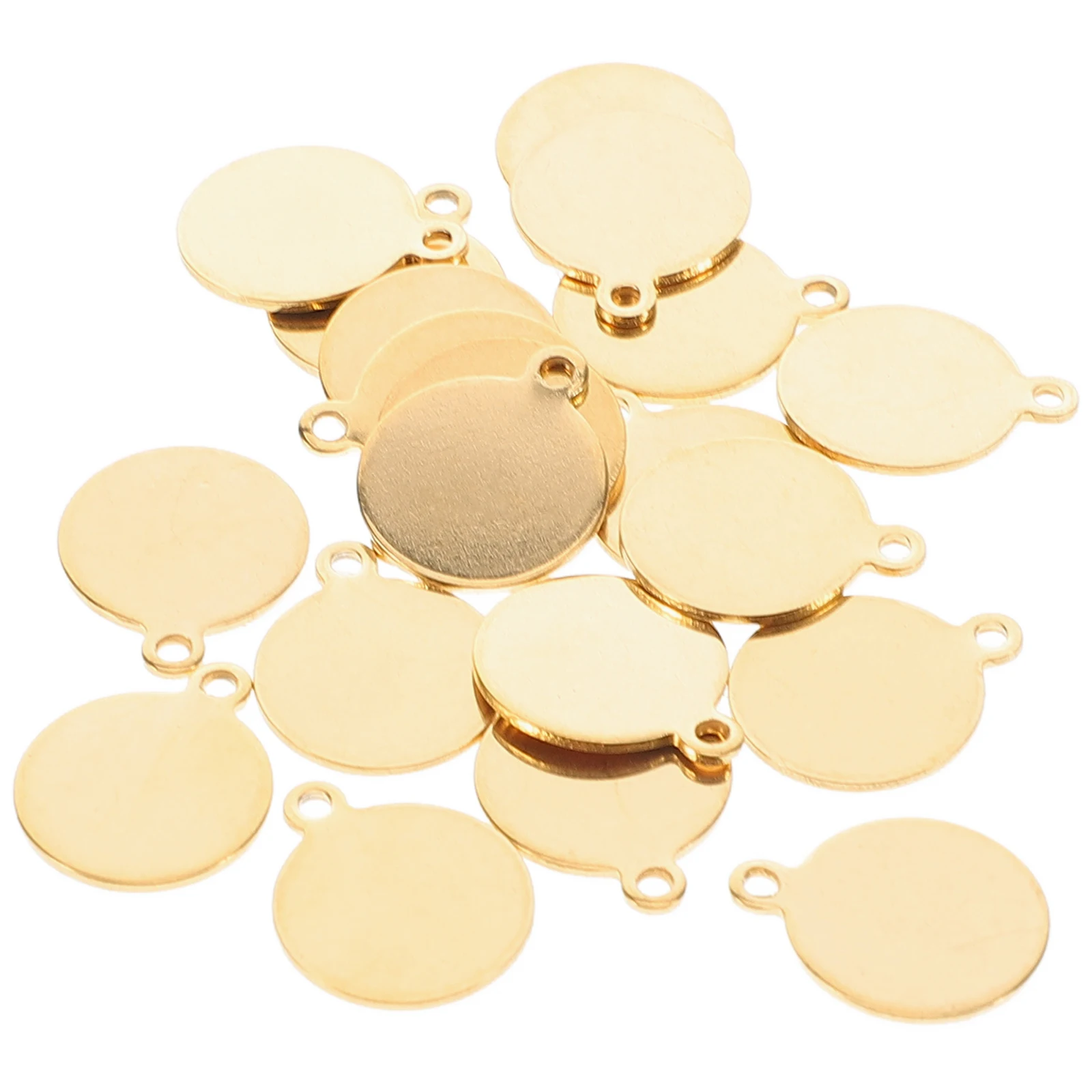 

20 Pcs Round Pendant Bezels Stainless Steel Custom Necklace Charms Circle Trays for Jewelry Making Projects Bulk Pack