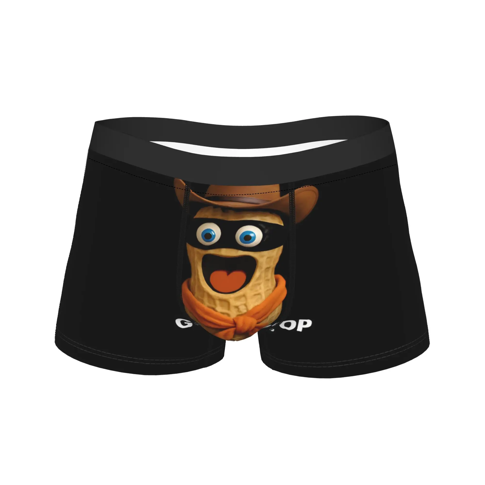 

Мужские трусы-боксеры The Burnt Peanut GOOP Bungulator с 3D-мешочком, высококачественные, с узором, большие размеры