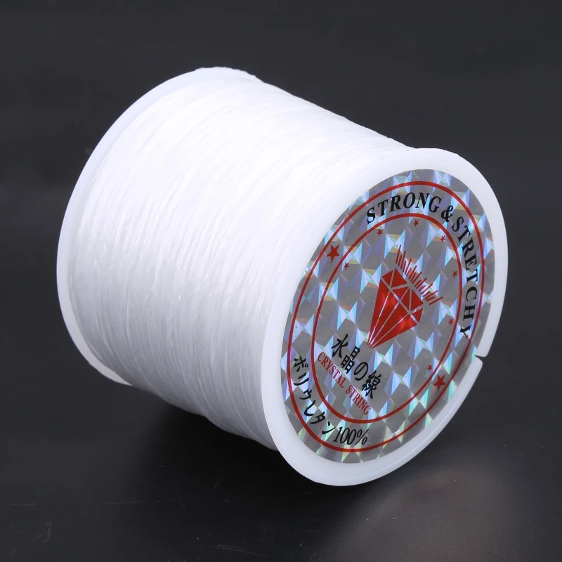 Easy to Knot Clear 1mm Diameter 100meters Elastic String for Beaded Jewelry