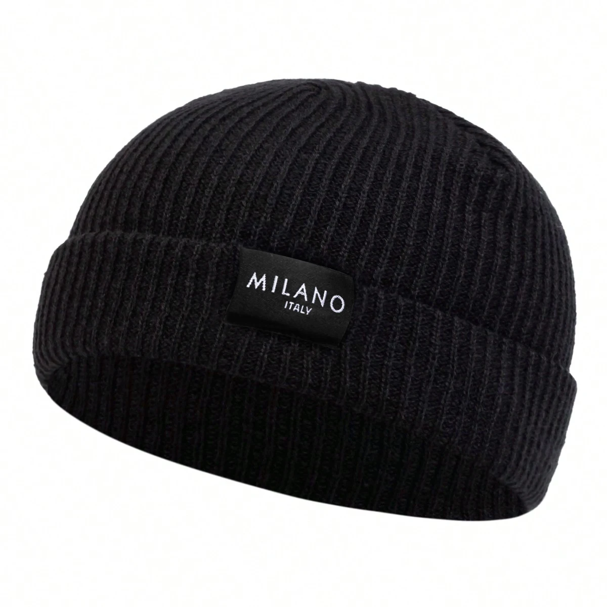 Unisex MILANO Letter Label Beanies Winter Warm Hat Hip Hop Cap Beanie Hat Caps for Women Men