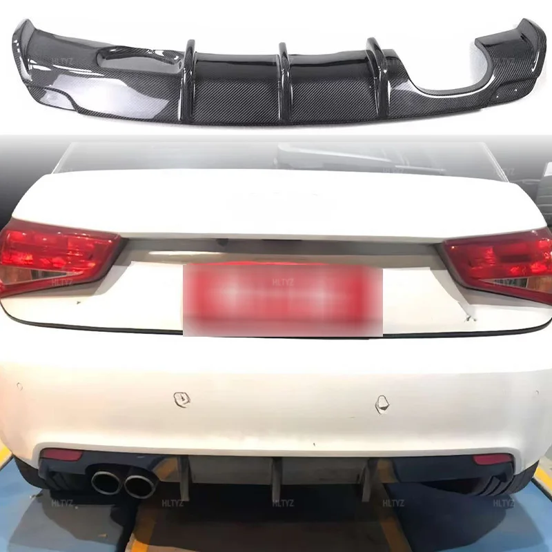 For 2009-2015 Audi A1 high-quality carbon fiber car rear bumper lip rear spoiler diffuser protective cover (only 2 doors) - view 4