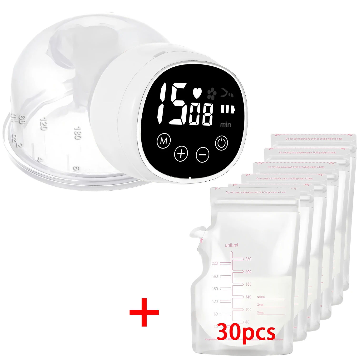 F1 Wearable Breast Pump Hands Free Electric Portable Wearable Cup Suction Levels Comf Milking Machine Automatic Breast Pump