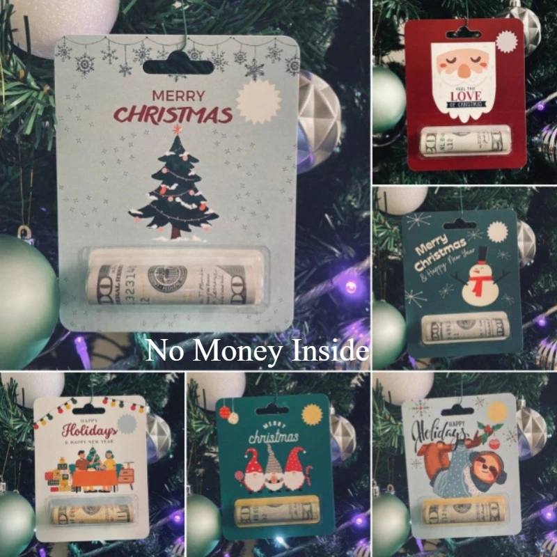 2024 Happy New Year Funny Christmas Money Card Holiday Atmosphere Christmas Tree Decoration Family Home Creative Accessory Gifts