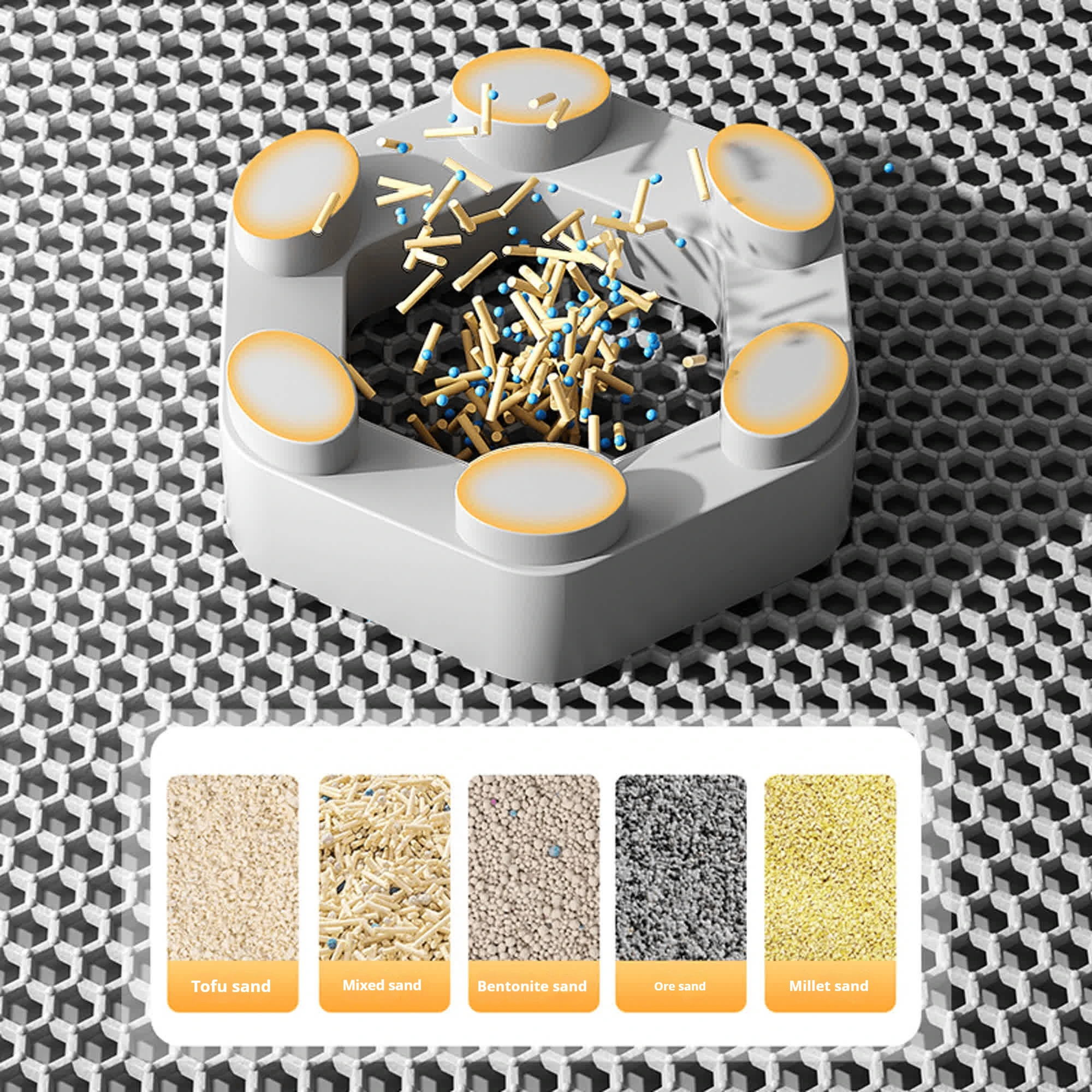 كبير مقاوم للماء طبقة مزدوجة القط القمامة حصيرة عدم الانزلاق قابل للغسل صندوق نفايات الحيوانات الأليفة حصيرة دائم الرمال الصياد سهلة التنظيف القط المرحاض حصيرة