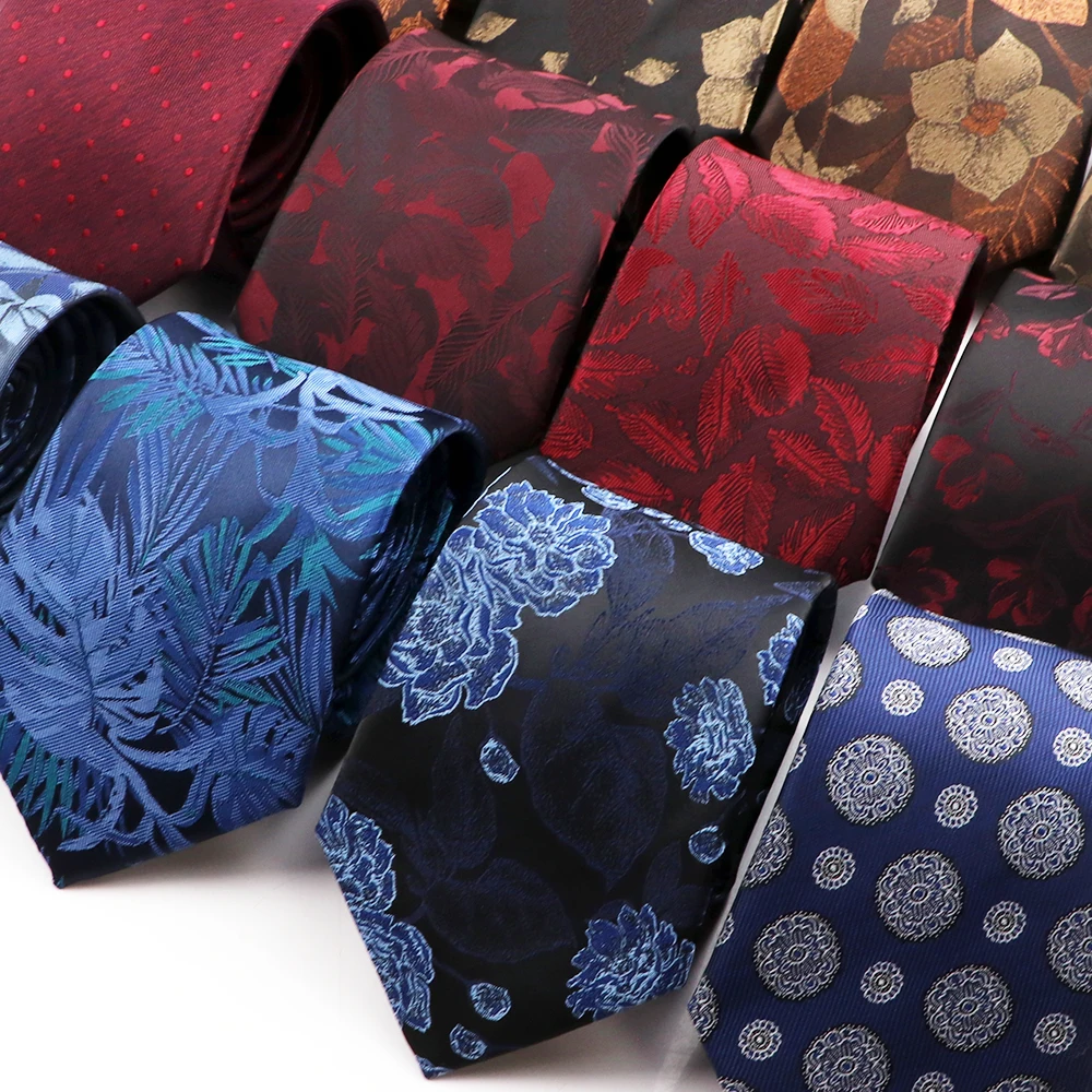 

Men's Classic Jacquard 8cm Tie Plant Pattern Paisley Necktie For Business Wedding Party Suit Shirt Daily Wear Accessories Gifts