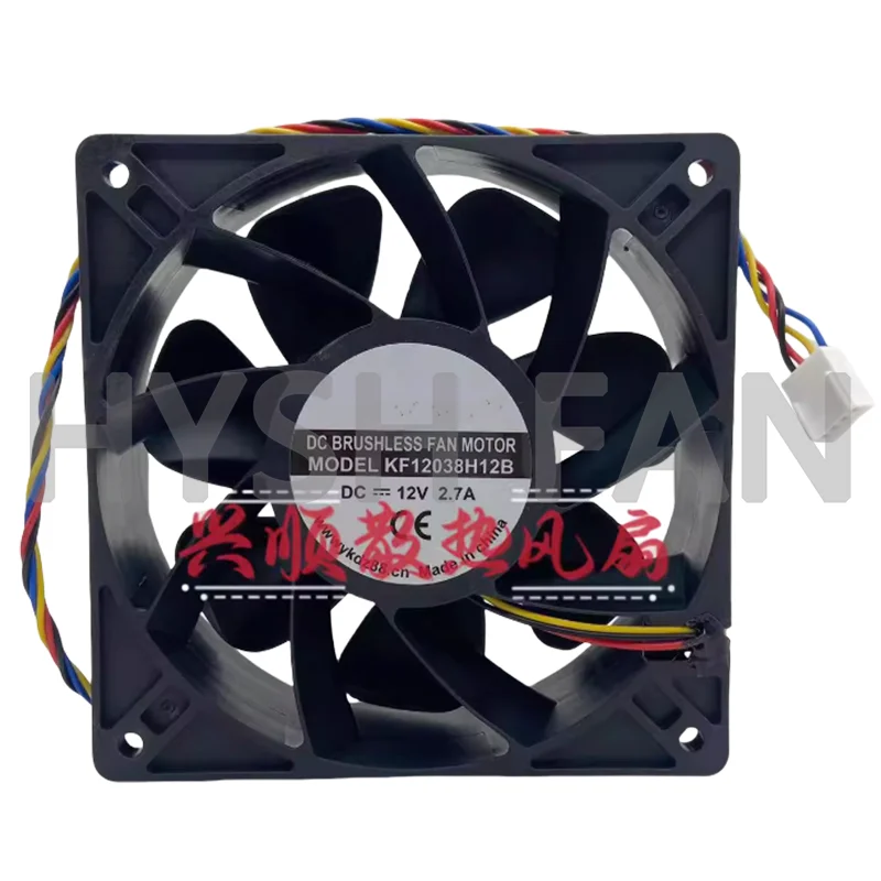 Ventilador do inversor, Original e autêntico, KF12038H12B, 12V, 2.7A, Novo