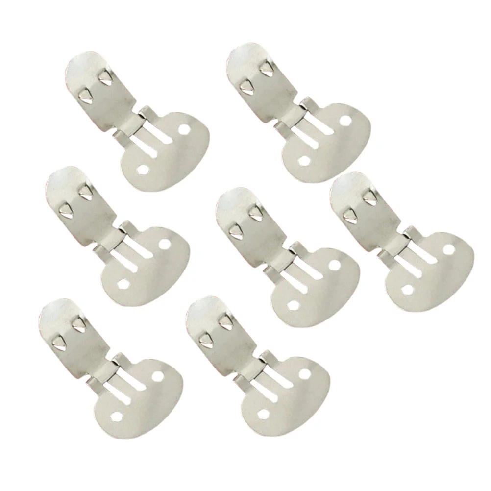 10 Pcs Shoe Clips Enhancers Stainless Retro Rhinestone Heels Gold High DIY Findings Steel Blank Flat Shell Crafts