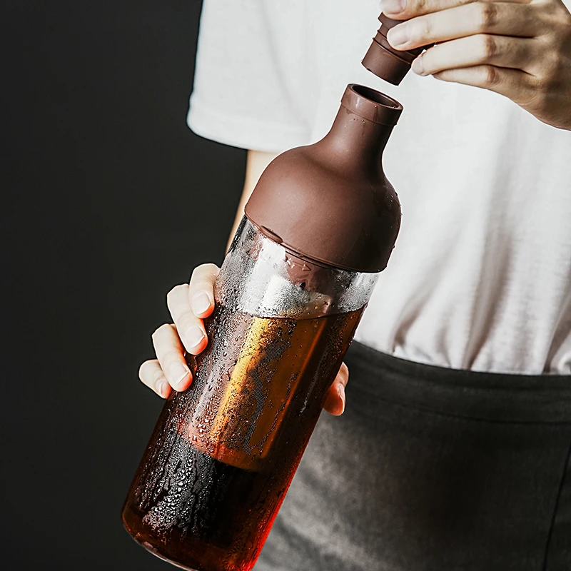 1000ML Glass Cold Brew Coffee Maker Coffee Pots Cafe Maker Coffe Filter Juice Tea Teapot Kettle Coffeepots Handmade For Home - Image 2