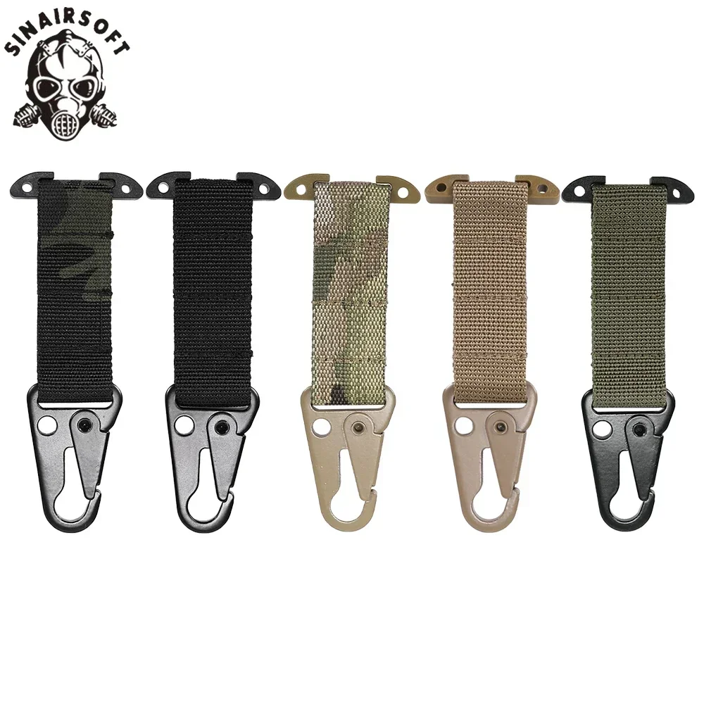 Tactical Gear Molle Clash Hook Molle Belt Clip With Tee Mount Battle Belt Accessories For Gloves Keychains Hunting Vest Gear