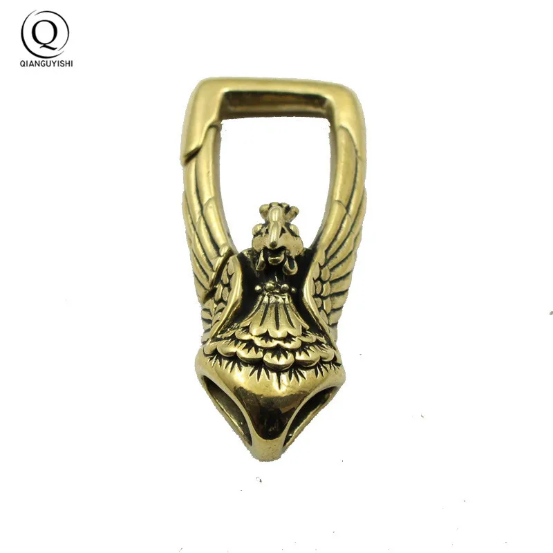 Phoenix Brass Keyholder DIY Car Key Chain Accessories Jewelry Metal Copper Waist Buckle Keyrings Hanging Creative Gift Keychains