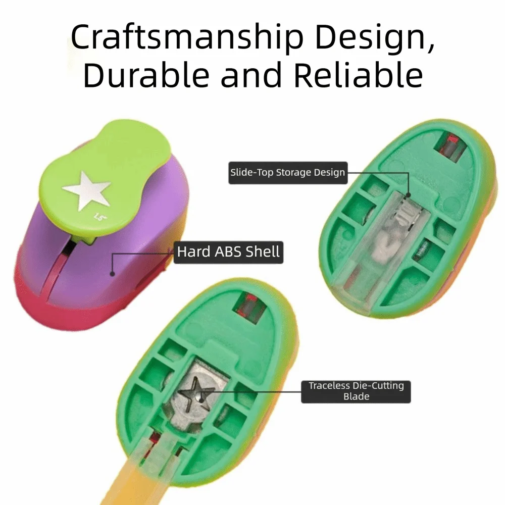 8/16/22/31/50mm Embossing Machine Labor-saving DIY Handmade Crafts Hole Puncher Paper Cutter Cutting Craft Star Punching Machine