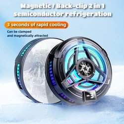 Radiador de refrigeración Semiconductor para teléfono móvil, dispositivo magnético con clip trasero, Enfriador de juegos PUBG SL17 para IPhone y Android, disipador de calor frío, novedad de 2024
