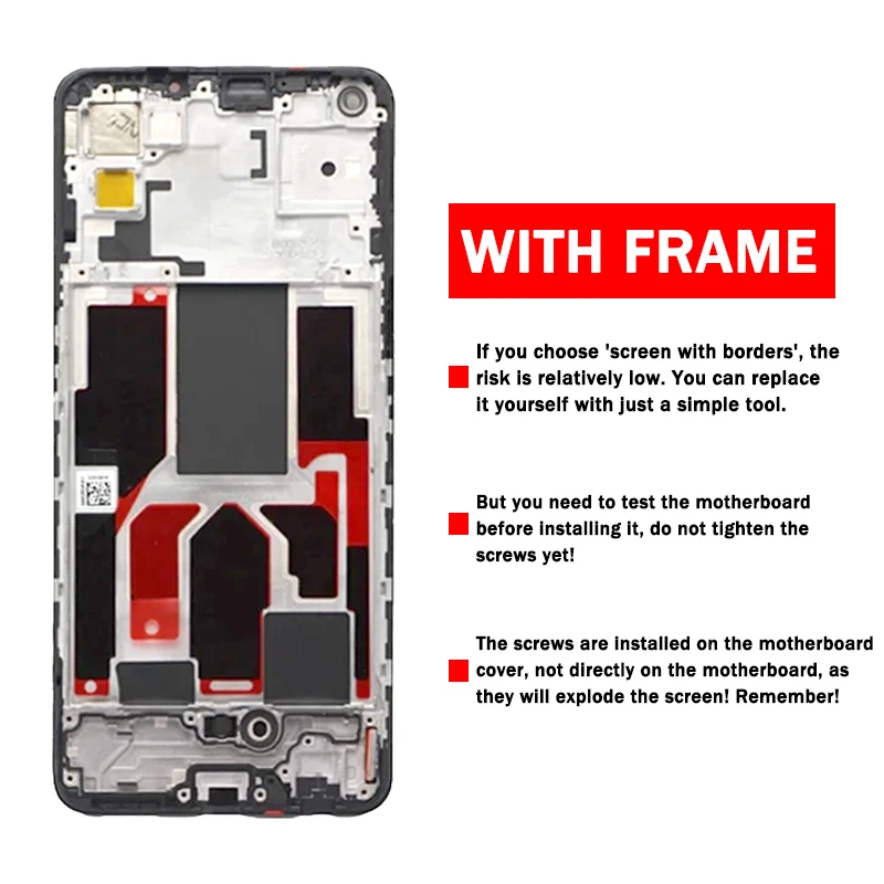 Imagem -03 - Oled-lcd Display com Impressão Digital Painel de Toque Montagem Digitador de Tela Qualidade Oled Oppo Realme gt Master Edition Rmx3363