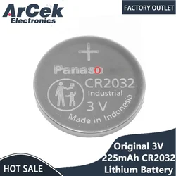 2PCS Original for Panasonic CR2032 3V Button Batteries Cell Phone Coin Lithium Battery for Clock Electronic Toys