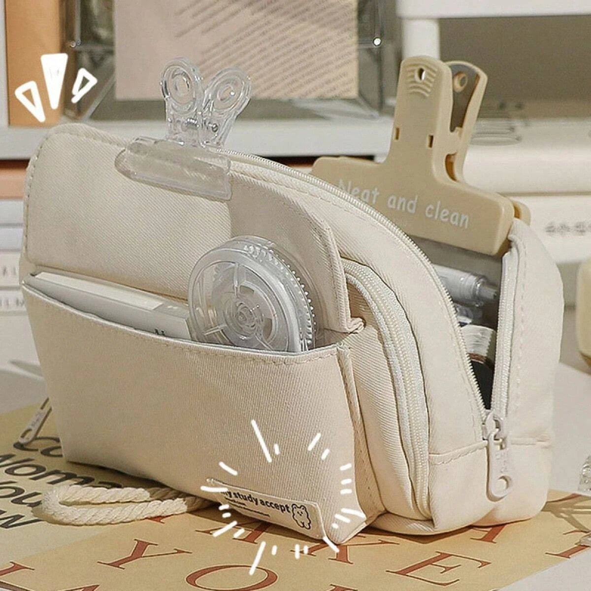 Girls Cosmetic Bag Makeup Tools Toiletries Storage Organizer Women Foundation Brush Eyebrow Pencil Lipstick Case Large Capacity