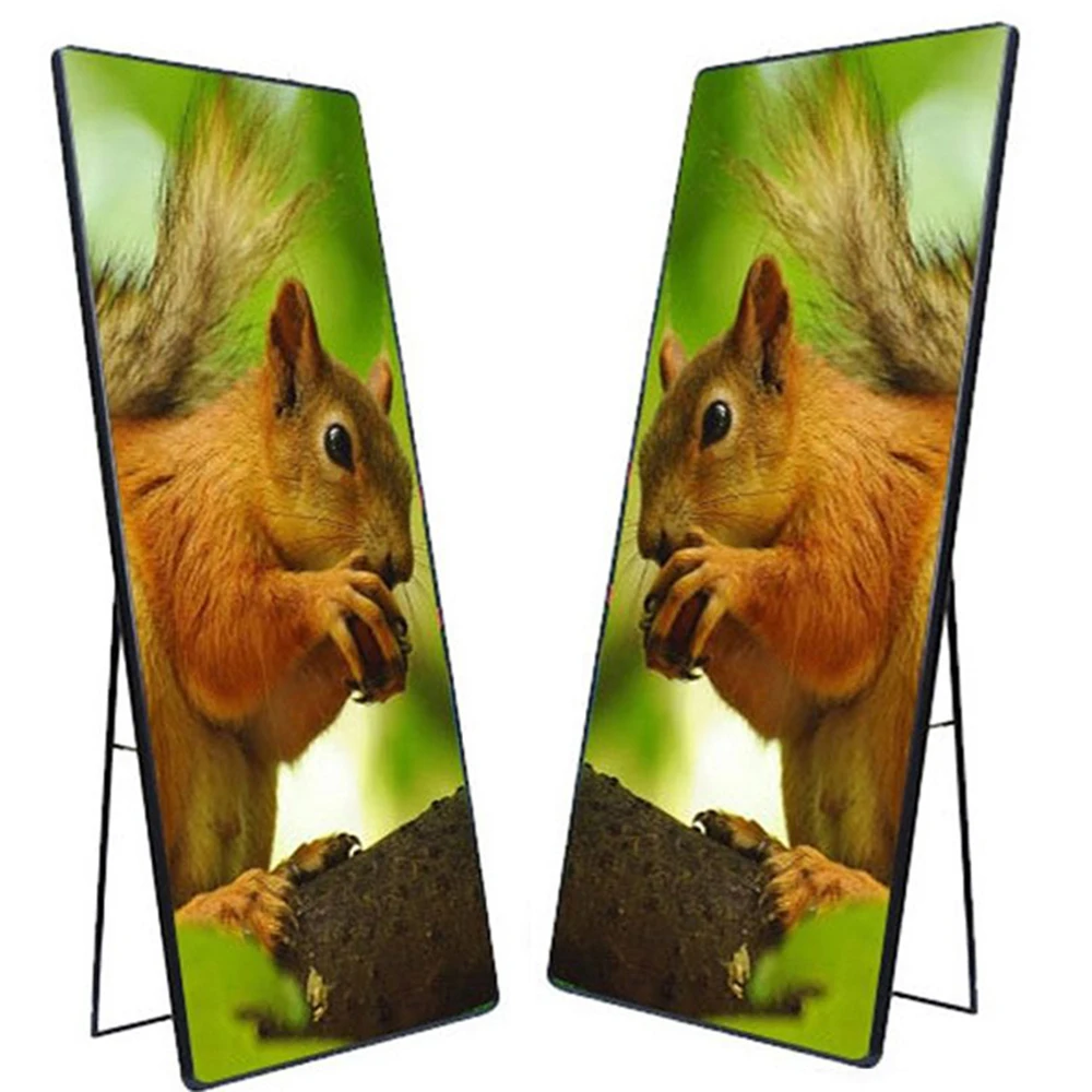 

High refresh Indoor Portable Poster Led Screen Free Standing Led Poster P1.8 P2 P2.5 P3 Led Poster Display