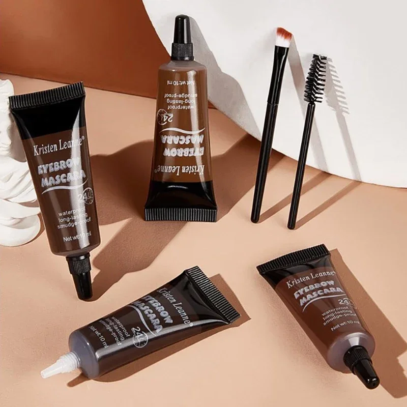 Dyeing Eyebrow Set with Brush Waterproof Quick-drying Natural