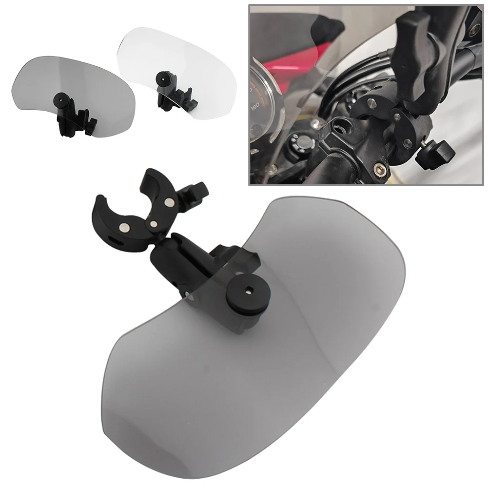 Universal Motorcycle Small Front Windshield Wind Deflector Windscreen For Harley Honda Yamaha Kawasaki BMW For Suzuki