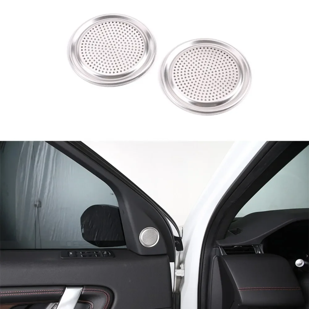 

Car A-Pillar Speaker Grille Interior Modification For Land Rover Freelander 2 2020-2022 Alloy 2-Pcs CAccessories