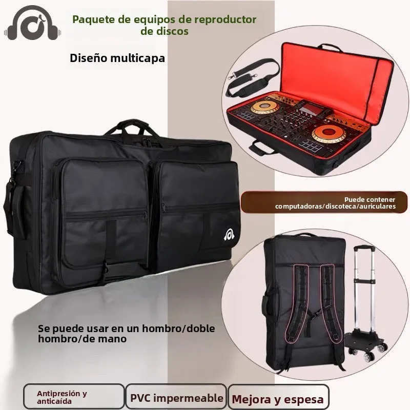 Bolsa para Mezcladora de DJ Pioneer XDJXZ XDJRX3 RX2, Bolsa Multifuncional de Doble Asa para Equipos, Bolsa con Asa Extensibl...