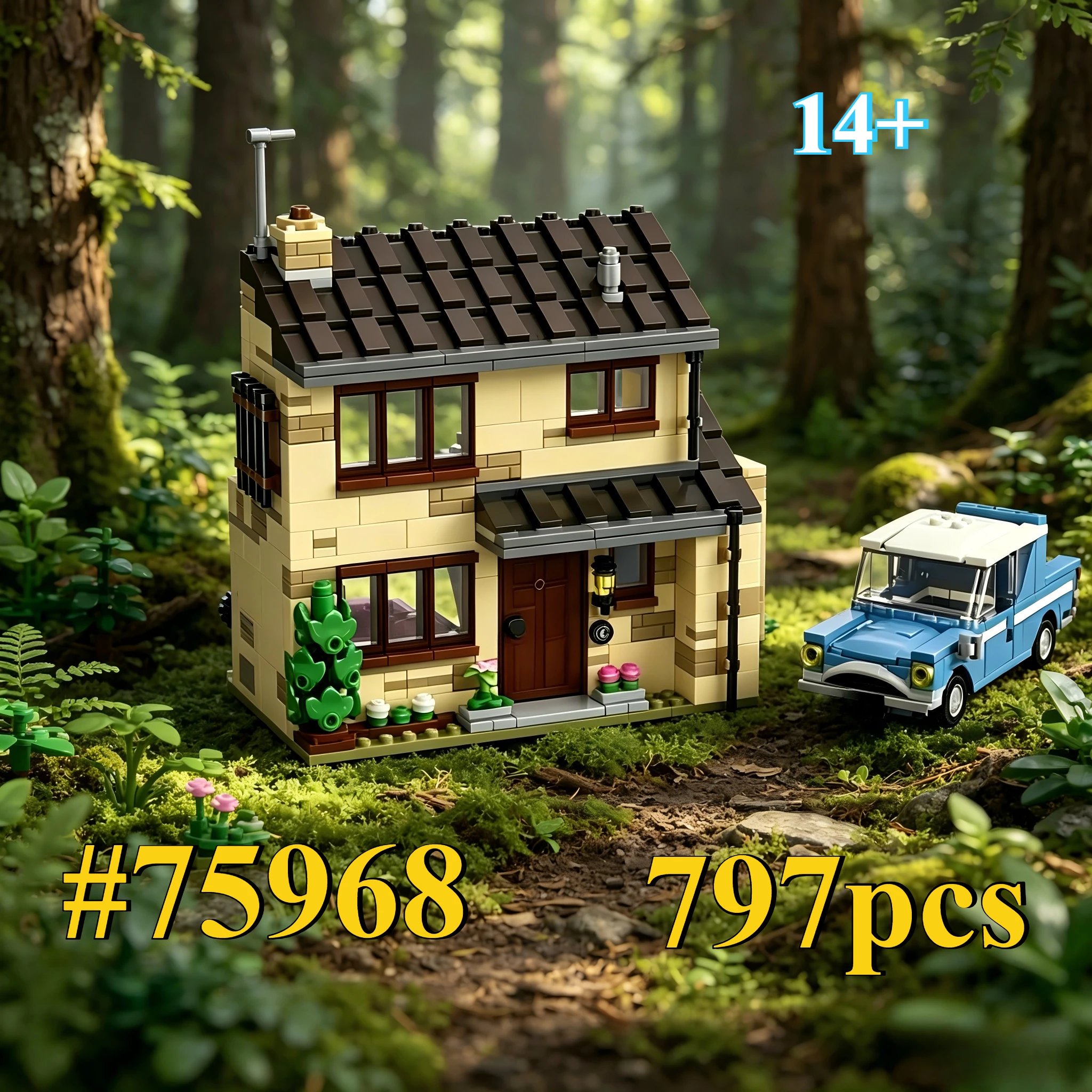 

A House with A Car 75968 Building Blocks Sets Suitable for Birthday Gifts Compatible with Legoed Particles,797pcs.