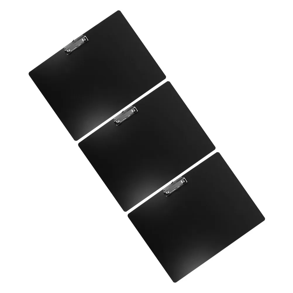 

3pcs A3 Clipboard Sturdy Writing Board Reusable Document Clip Portable Office Clipboard For Classroom Students Stationery File