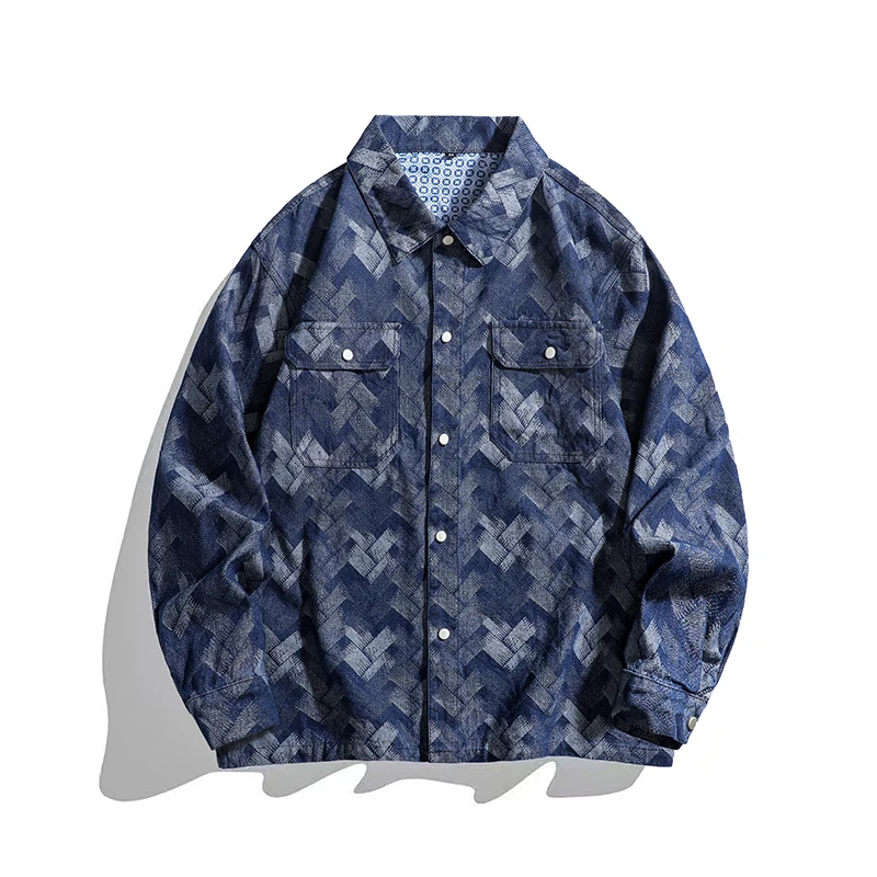 

Wassup Nuraya Trendy Denim Jaet for Couples Men's Women's Spring Autumn Flip Collar Jaet Youth ular Outerwear