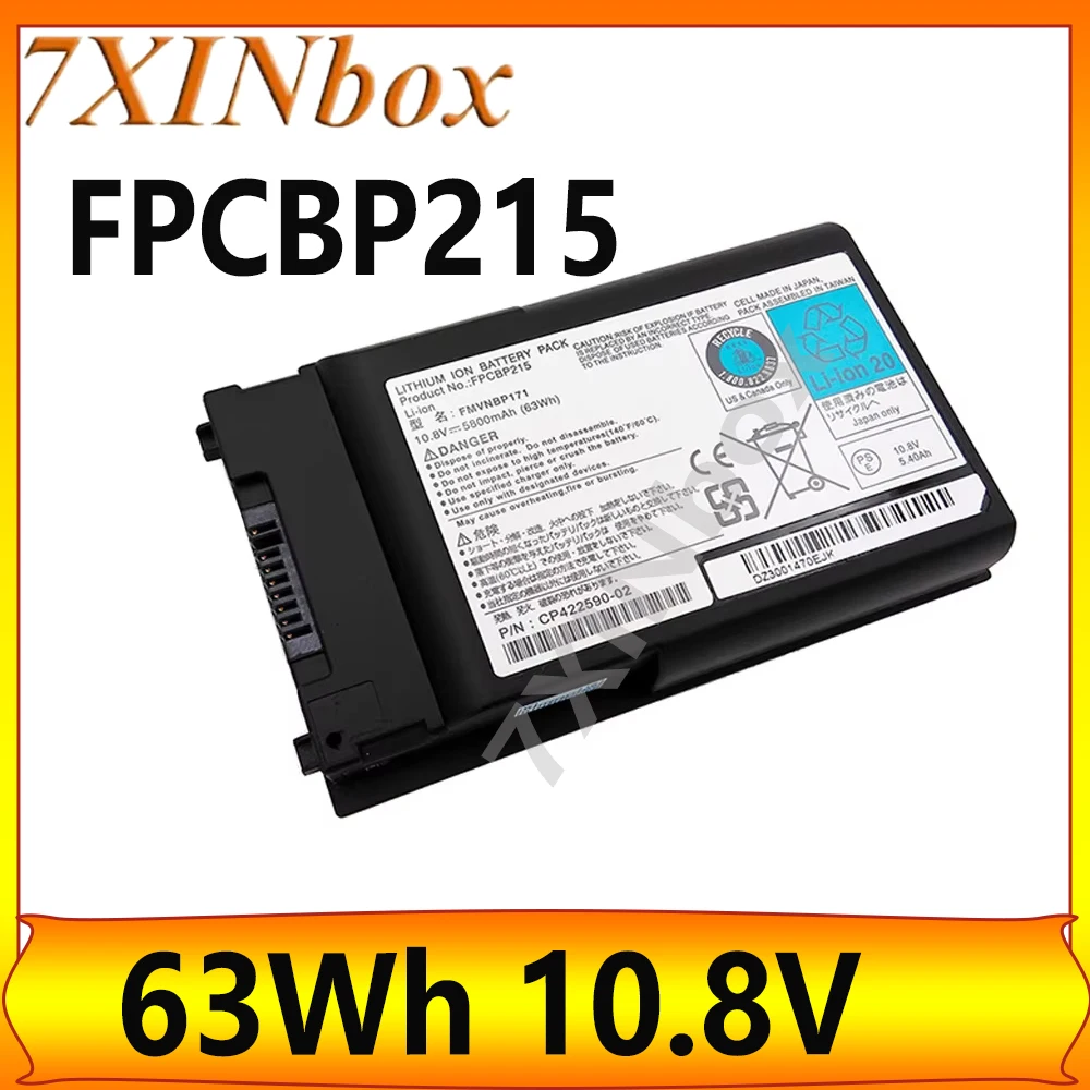 

Аккумулятор для ноутбука 7XINbox FPCBP215 FPCBP200 FMVNBP179 FMVNBP171 63Wh 10.8V для Fujitsu LifeBook T1010 TH700 T730 T731 T900