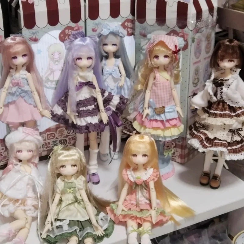 

Коллекционная фигурка BJD «Чайная история: Четыре сезона» (слепая коробка), модная игрушка для наращивания волос, подарок