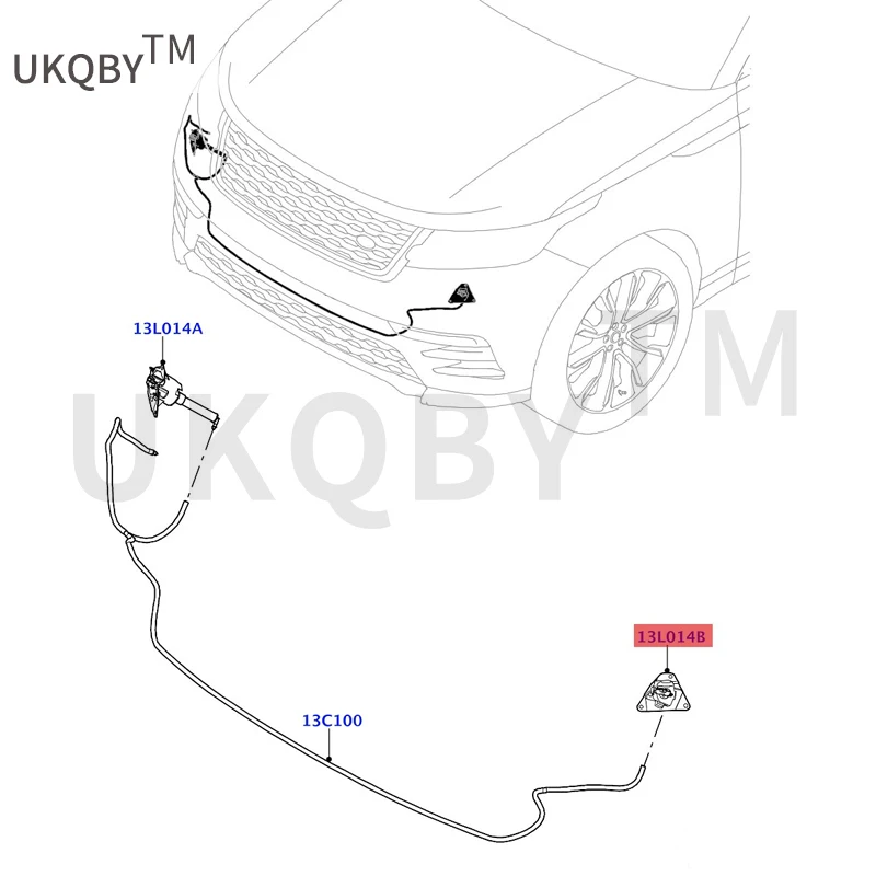 Suitable for Range Ro ve rV ei n Headlight spray gun  washer nozzles Jet - Headlamp Washer