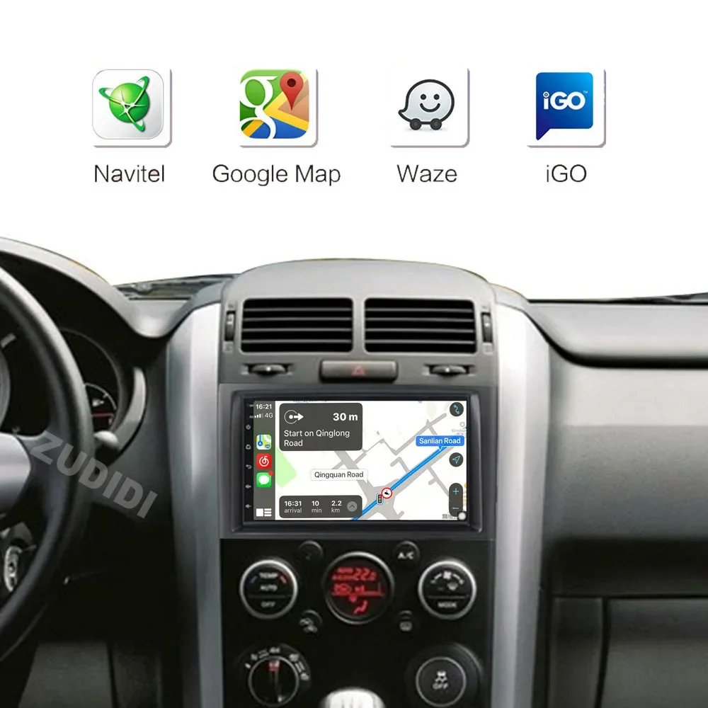 2din radio samochodowe Android 13 dla Suzuki Grand Vitara 3 2005-2010 2011-2015 samochód Radio odtwarzacz multimedialny GPS Carplay Androidauto WIFI