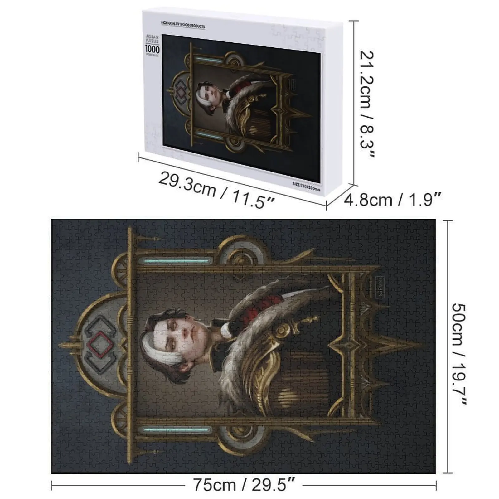 Solus zos Galvus encadré portrait Puzzle cadeaux personnalisés pour les enfants Puzzle personnalisé décor en bois peintures Puzzle