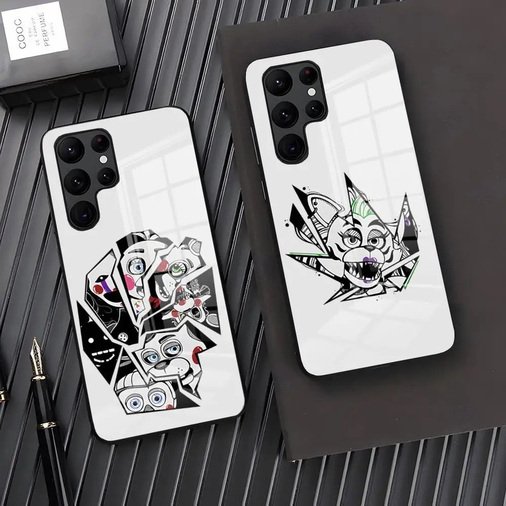Fives-nights-At-Freddys Phone Case For Samsung A27 A37 A33 5G A54 A36 A35 A56 A52 A17 Shockproof Glass Cover