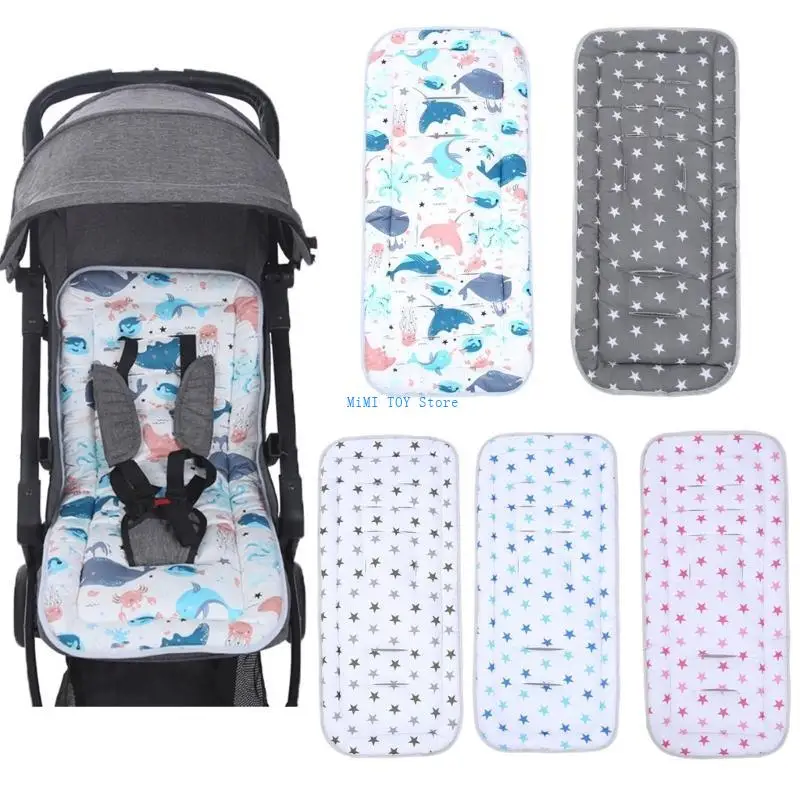 

24BE Push Chair Trolley Pad Baby Cart Stroller Cotton Pad Kid Feeding Cushion Universal Comfortable Mat for Infants