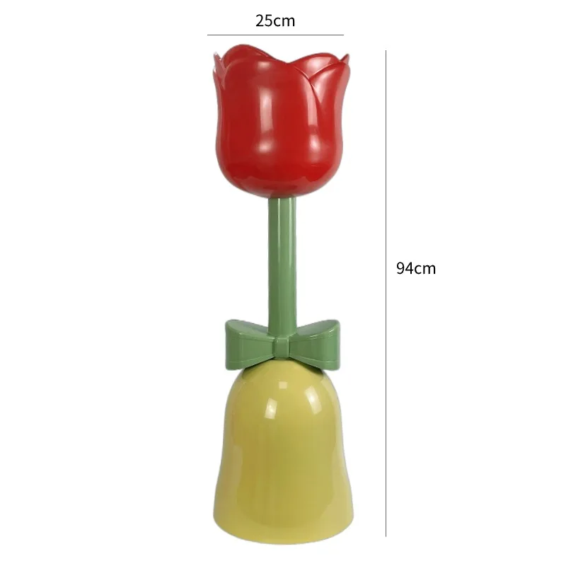 Tulip Cream Style Floor Vase Opening Flower Arranging Bucket Home Decoration Wedding Decoration Flower Stand