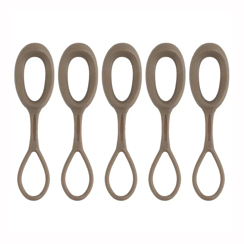 5 قطعة سستة مجتذب استبدال TPE الحبل تمديد سستة تبويب DIY بها بنفسك حقيبة الملحقات ل سترة صيد على ظهره الملحقات